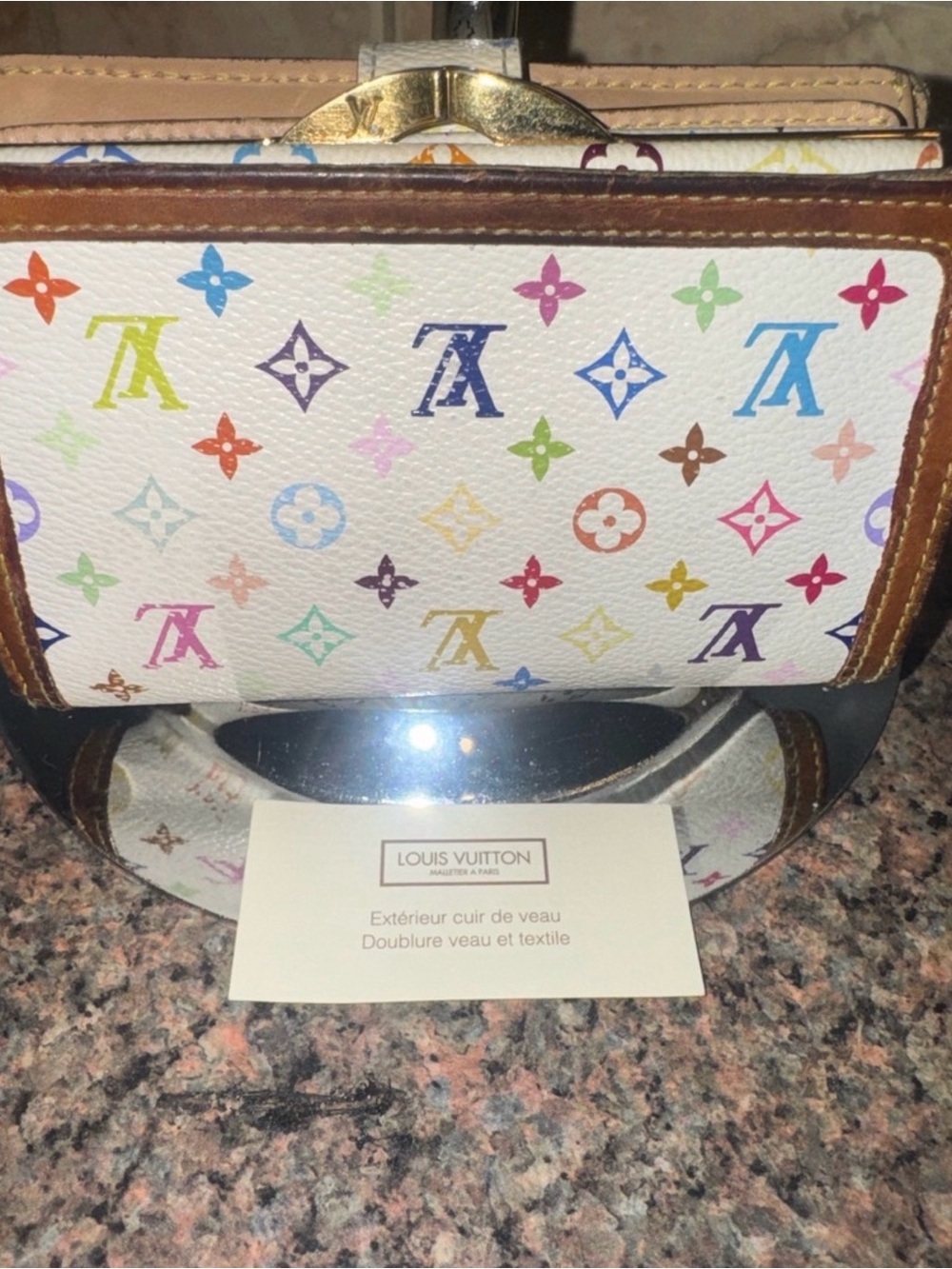 Louis Vuitton White murakami Multicolor Monogram Small Wallet - Picture 2 of 16